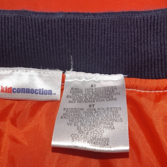 Kid Connection Boy Jacket Size 5T, orange 2 pocket - Picture 8 of 8